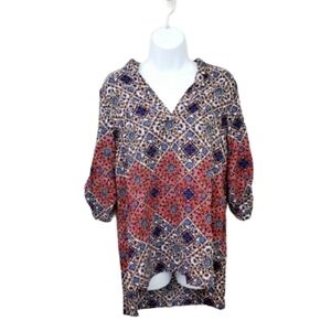 Freeway Tunic Patterned Blouse